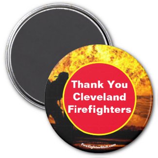 Thank You Cleveland Firefighters Magnet