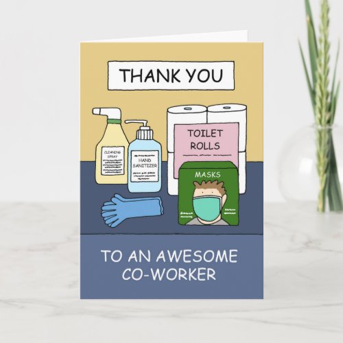 Thank you Co_worker Covid 19 Supplies Buyer Card