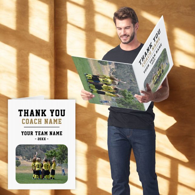 Thank you Coach Big Giant Card Team Name Photo (Creator Uploaded)