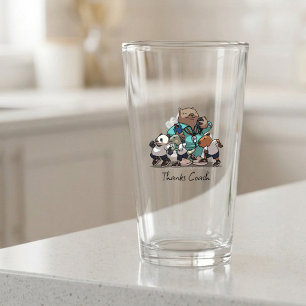 Thank You Coach Gift Wombat Sports Trainer Artwork Glass