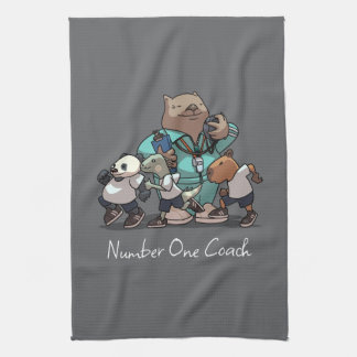 Thank You Coach Gift Wombat Sports Trainer Artwork Kitchen Towel