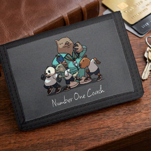 Thank You Coach Gift Wombat Sports Trainer Artwork Tri-fold Wallet
