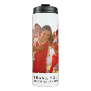 Thank You Coach Photo Name Thermal Tumbler