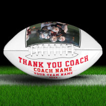 Thank you Coach Team Name and Team Photo Football