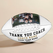Thank You Coach Team Name And Team Photo Football at Zazzle