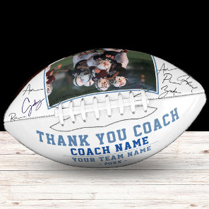 Thank you Coach Team Name and Team Photo Football