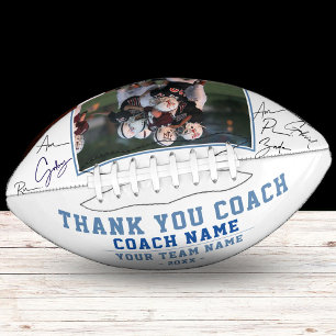 Thank you Coach Team Name and Team Photo Football