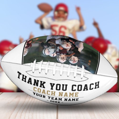 Thank you Coach Team Name and Team Photo Football