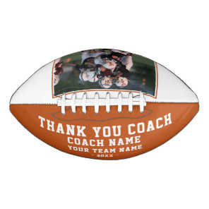 Thank you Coach Team Name and Team Photo Football