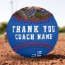 Thank you Coach Team Name Number Photo Baseball
