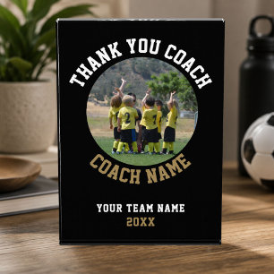 Thank you Coach Team Name Photo Acrylic Award