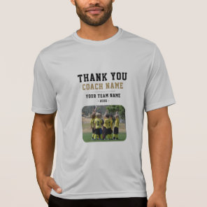 Thank you Coach Team Name Photo Activewear T-Shirt