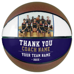 Thank you Coach Team Name Photo Basketball