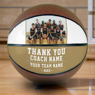Thank you Coach Team Name Photo Basketball