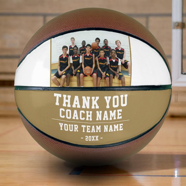 Thank you Coach Team Name Photo Basketball (Creator Uploaded)