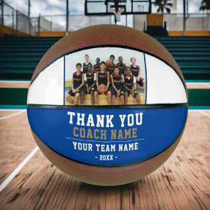Thank you Coach Team Name Photo Basketball