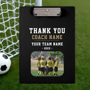Thank you Coach Team Name Photo Clipboard