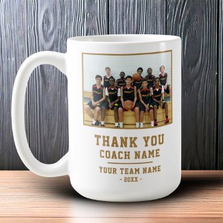 Thank you Coach Team Name Photo