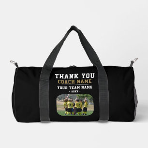Thank you Coach Team Name Photo Duffle Bag