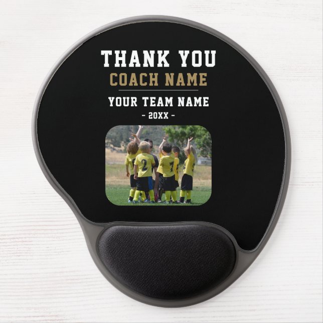 Thank you Coach Team Name Photo Gel Mouse Pad (Front)