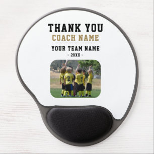 Thank you Coach Team Name Photo Gel Mouse Pad