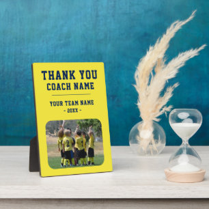 Thank you Coach Team Name Photo Plaque