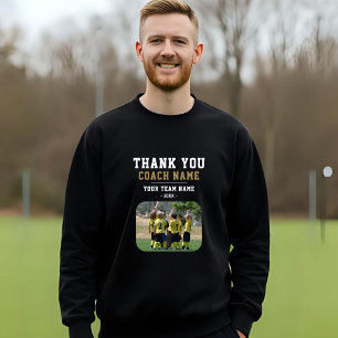 Thank you Coach Team Name Photo  Sweatshirt
