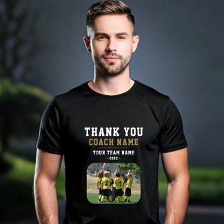 Thank you Coach Team Name Photo