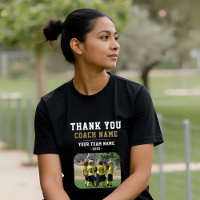 Thank you Coach Team Name Photo Woman