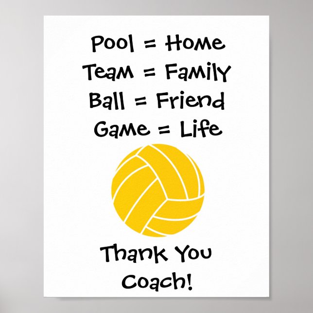 Thank you Coach Wall Art (Front)