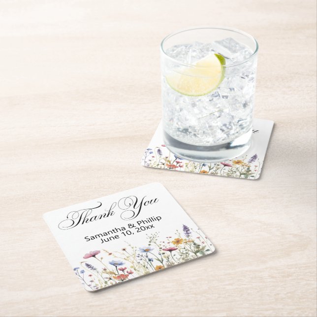 Thank you coaster wedding favors (Insitu)