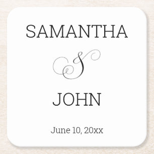 Thank you coaster wedding favors