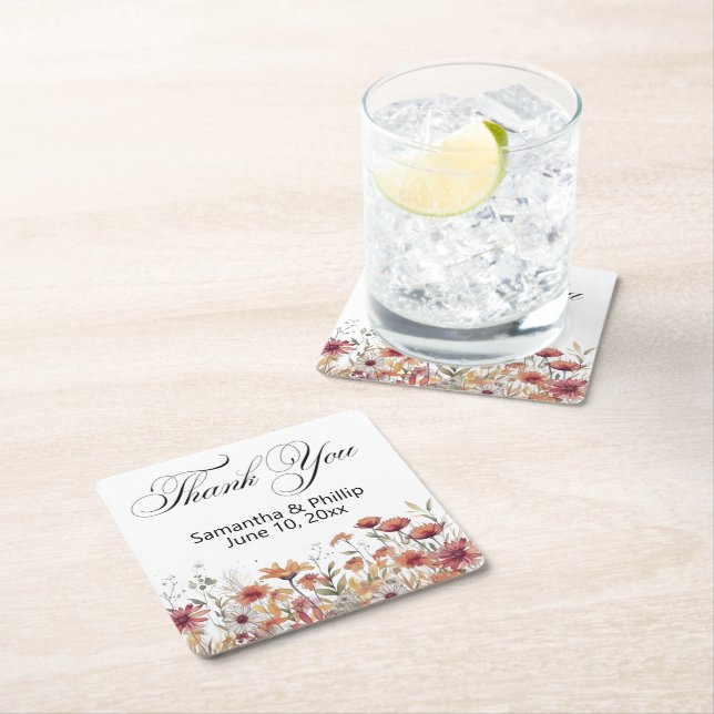 Thank you coaster wedding favors (Insitu)