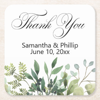 Thank you coaster wedding favors