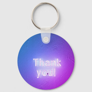  Thank you colored text keychain