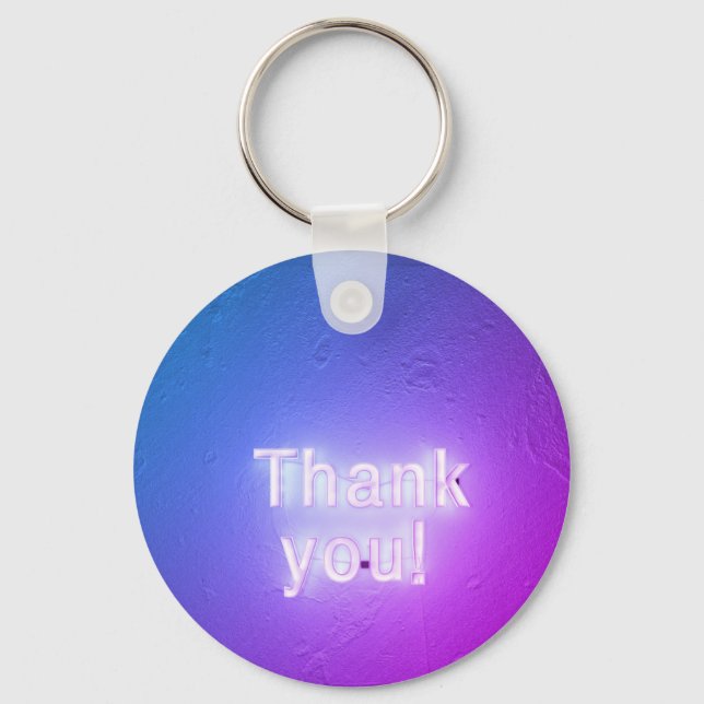  Thank you colored text keychain (Front)