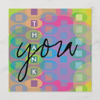 Thank You Colorful Card