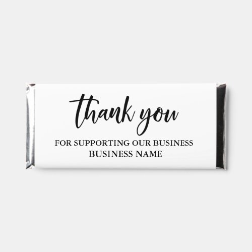 Thank You Company Business Gift Promotional Hershey Bar Favors