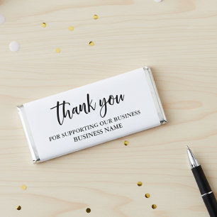 Thank You Company Business Gift Promotional Hershey Bar Favors