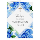 Thank You Confirmation Sponsor Flowers Crucifix (Front)