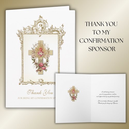 Thank You Confirmation Sponsor Holy Spirit