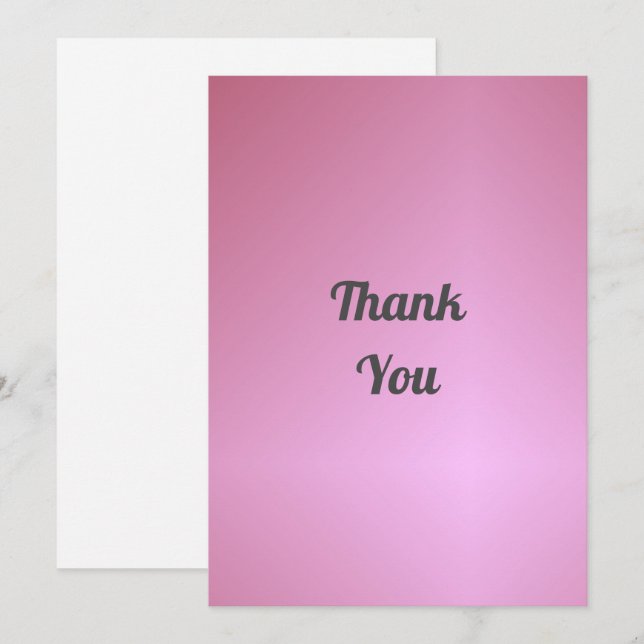 Thank You/Congratulations You Card (Front/Back)
