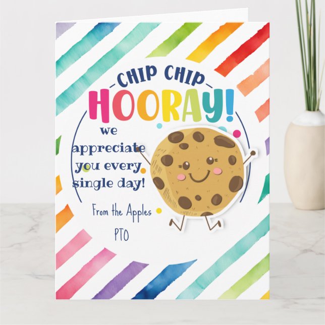  Thank you cookie favor gift you're the best Card (Front)