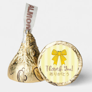 Thank You Coquette Yellow Lemon Bow Cute Japanese Hershey®'s Kisses®