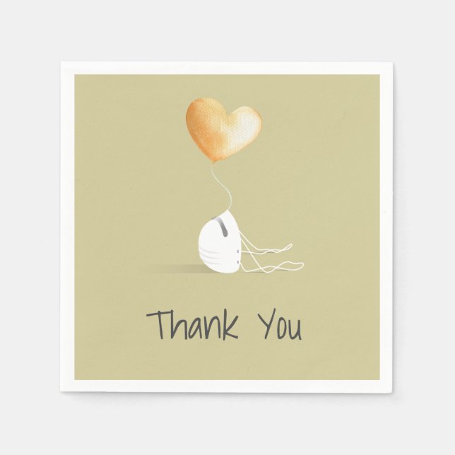 Thank You - Coronavirus Edition Napkins (Front)