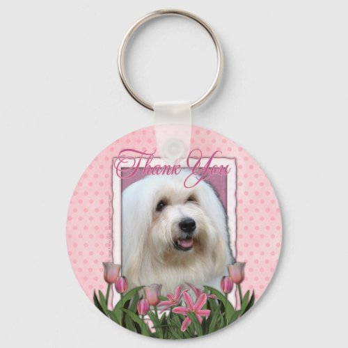 Thank You _ Coton de Tulear Keychain