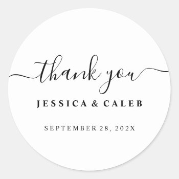Thank You Couple's Sticker by Vineyard at Zazzle