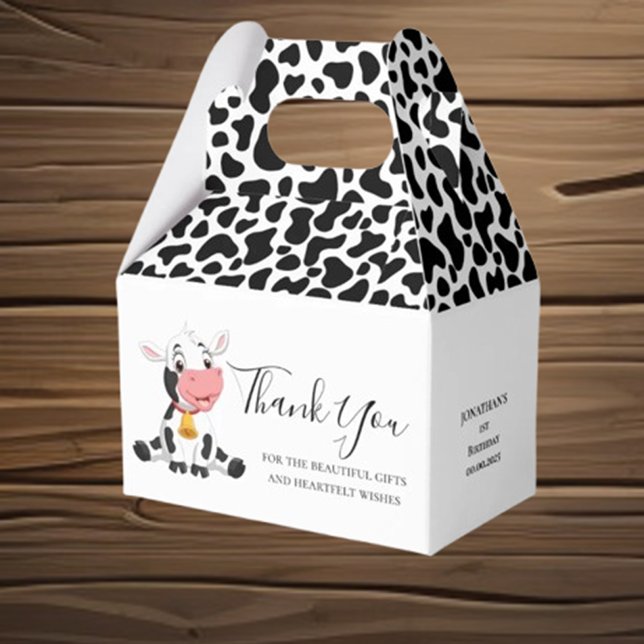  Thank You  Cow Favor Boxes (Perfect for adding joy and fun to any party. Make their birthday unforgettable—shop now!)