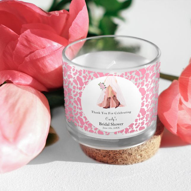 Thank You Cowboy Boots & Wedding Dress Bridal Show Scented Candle (Creator Uploaded)