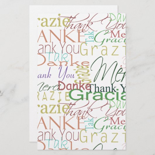 Thank You Craft Paper (Front/Back)